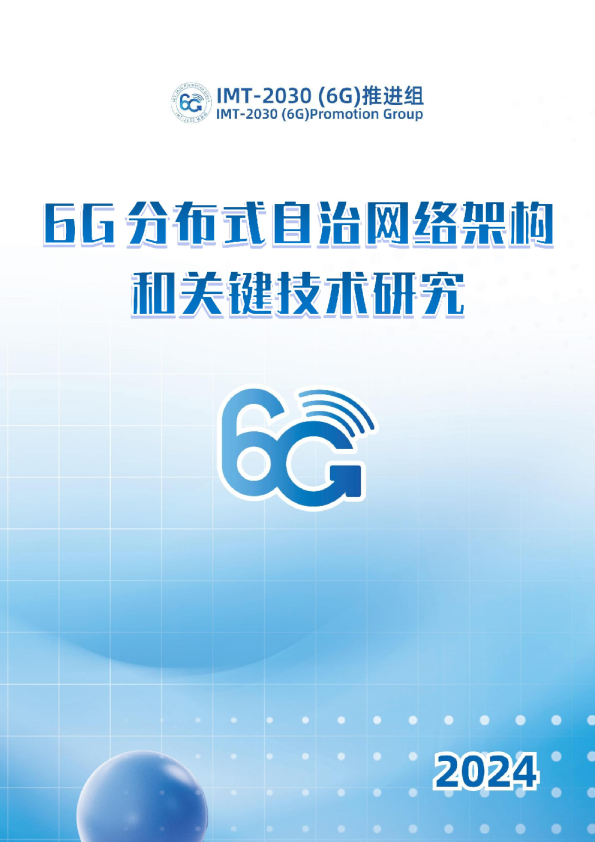 2024年6G分布式自治网络架构和关键技术研究2030（6G）推进组