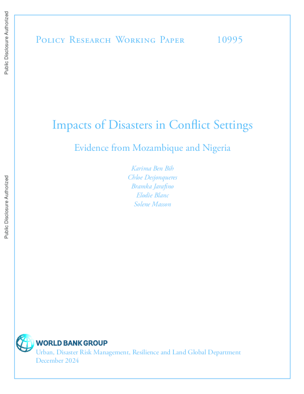 冲突环境中的灾害影响