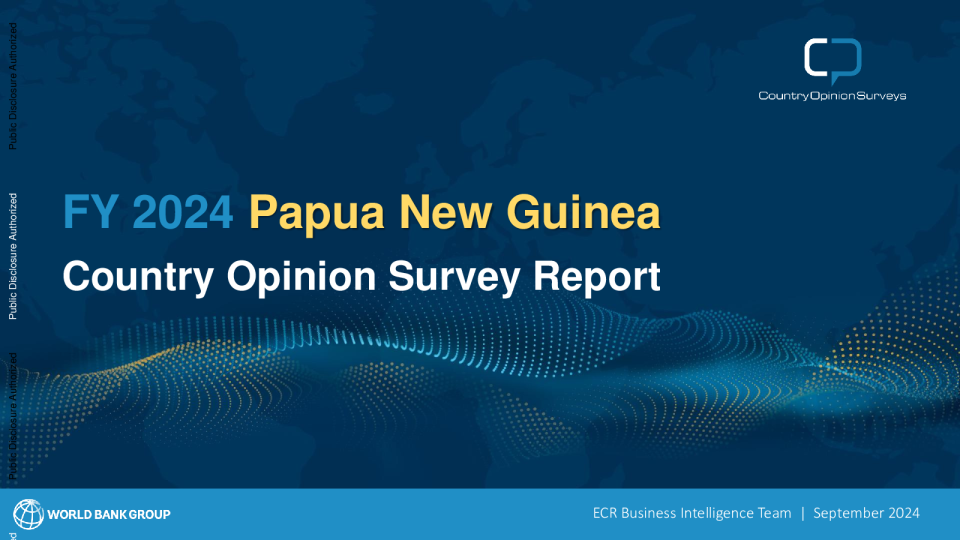 2024 财年巴布亚新几内亚国家意见调查报告