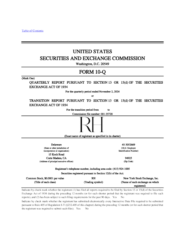 RH 2024 年度报告