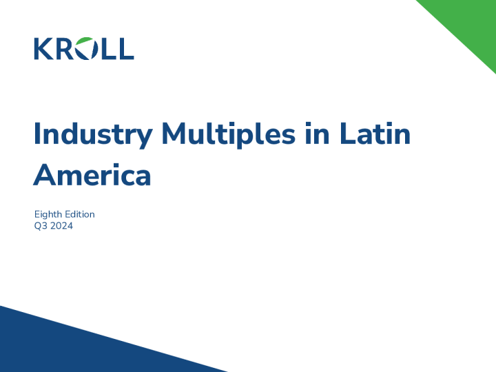 拉丁美洲的行业倍数 - 2024年第三季度