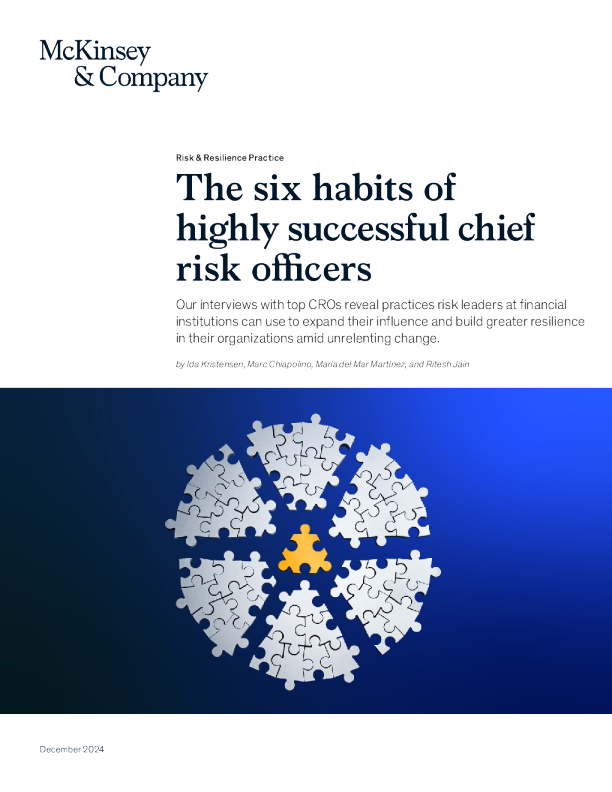 成功的首席风险官的六个习惯