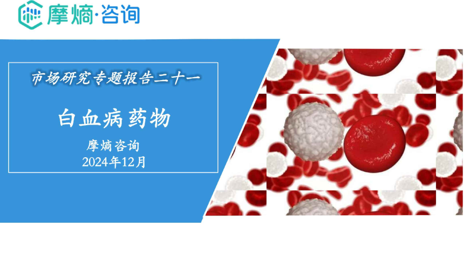 市场研究专题报告二十一：白血病药物