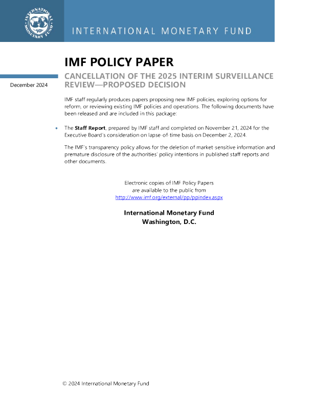 取消2025年中期监督审查——拟议决定