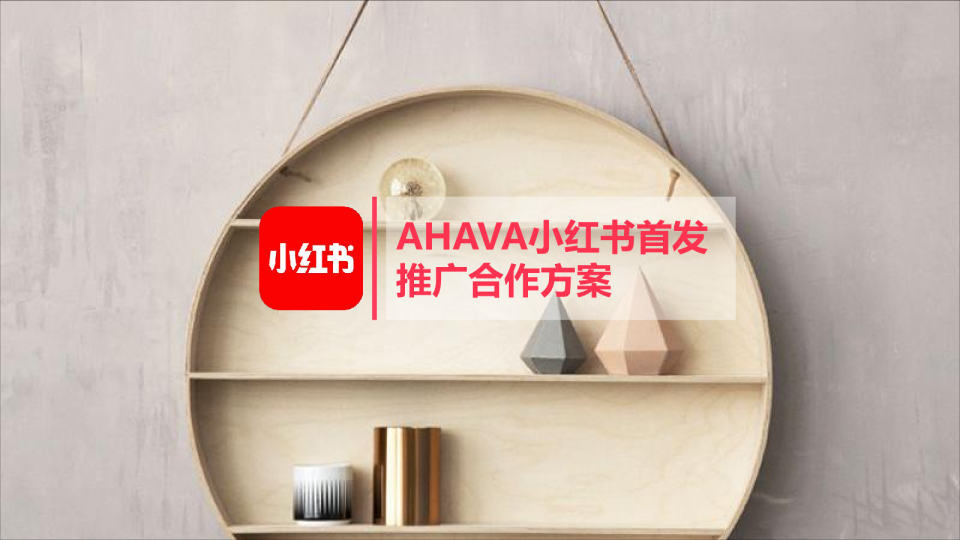 AHAVA小红书首发推广合作方案