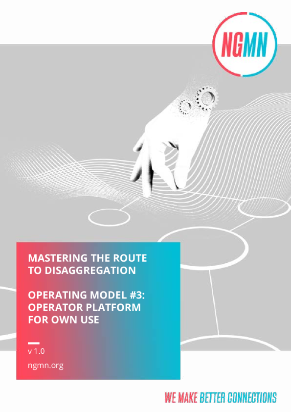 运营模式 # 3 - 自用运营商平台