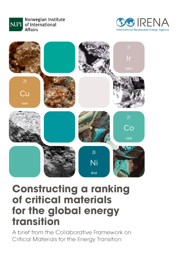 构建全球能源转型关键材料排名
