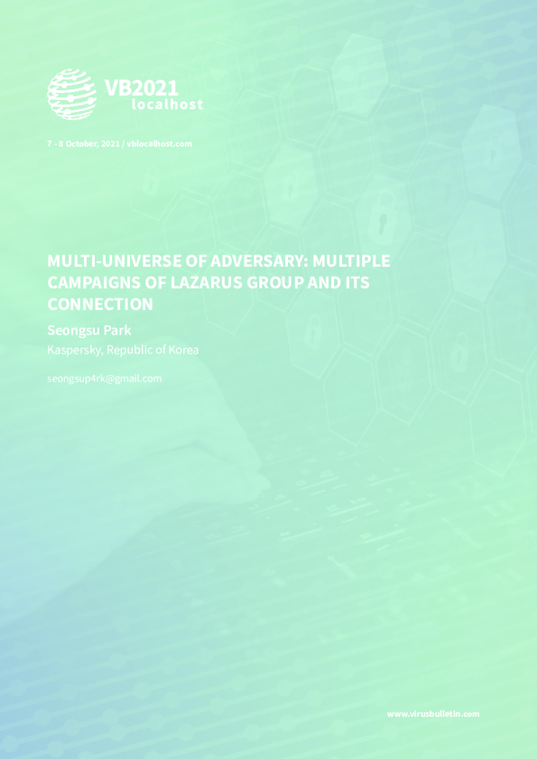 Lazarus 集团通过新旧恶意软件发展其感染链