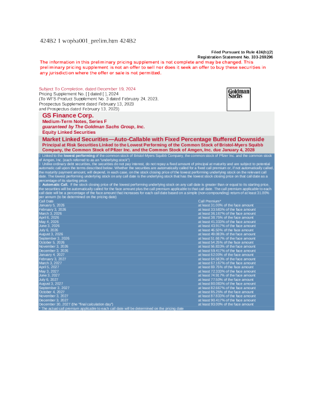 高盛美股招股说明书(2024-12-20版)