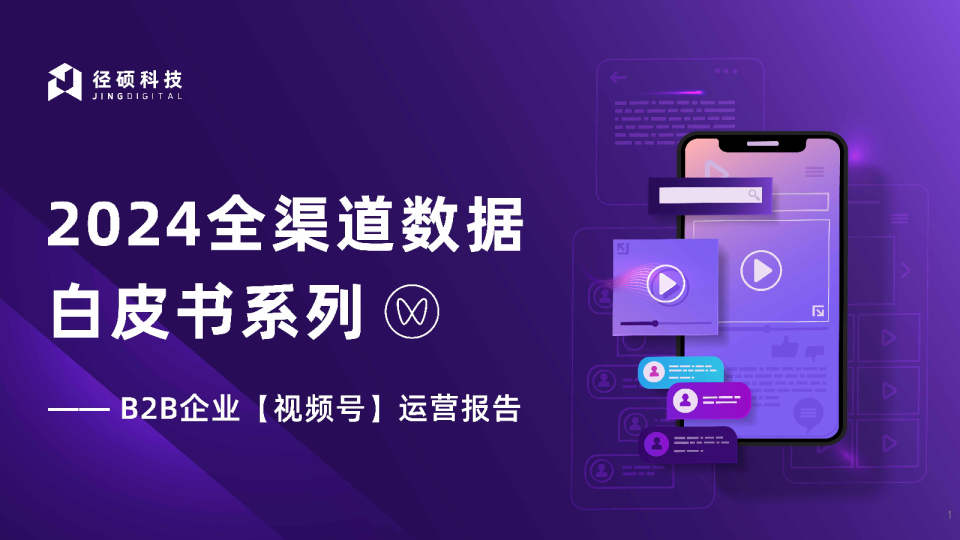 2024全渠道数据白皮书系列——B2B企业【视频号】运营报告