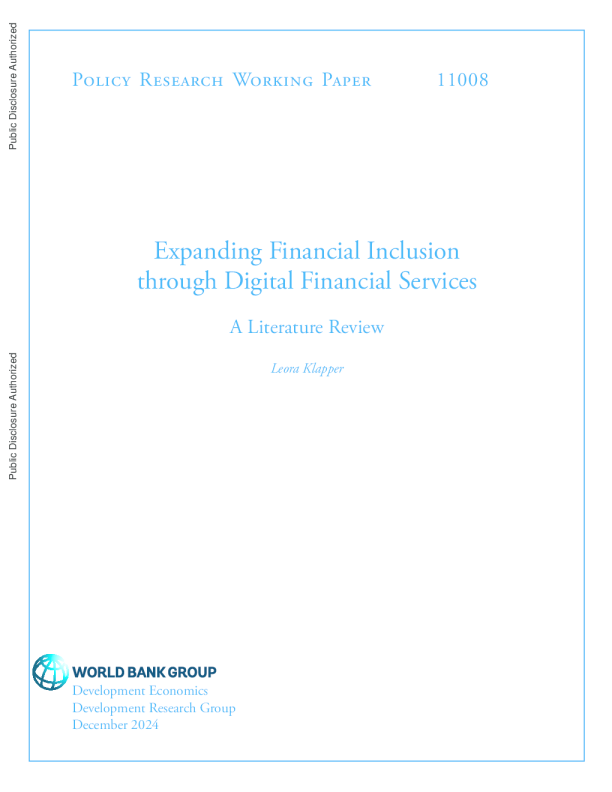 通过数字金融服务扩大金融包容性