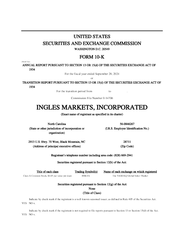 英格尔斯超市 2023年度报告