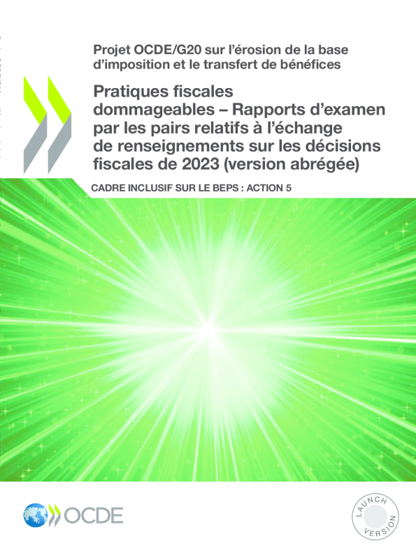 有害税务做法 - 关于2023年税务决策信息交换的同行评议报告(简体版)（英）-54页