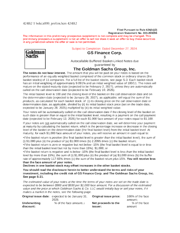高盛美股招股说明书(2024-12-30版)