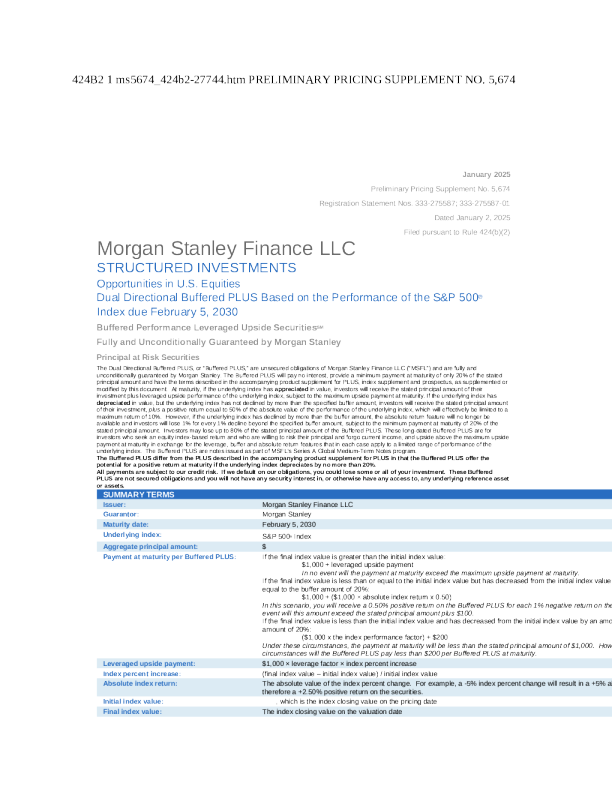 摩根士丹利美股招股说明书(2024-12-30版)