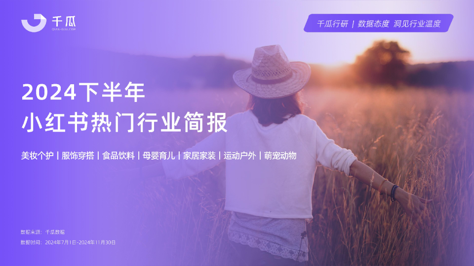 2024年下半年小红书热门行业简报