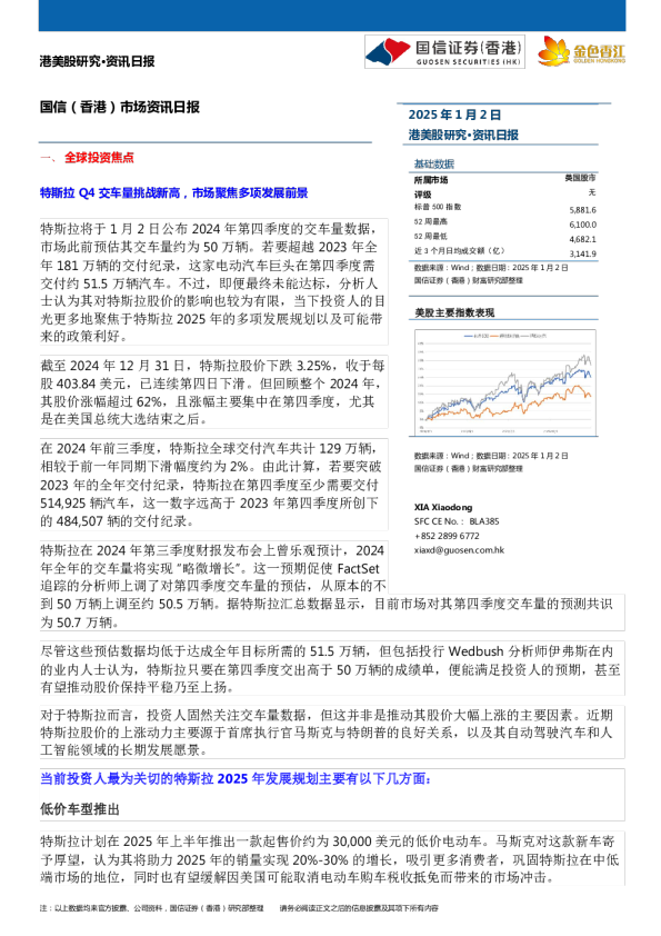市场资讯日报