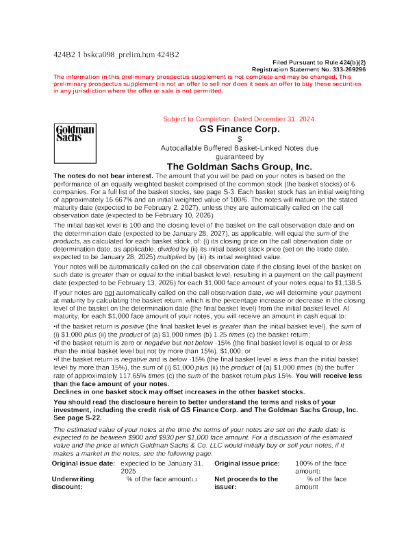 高盛美股招股说明书(2025-01-02版)