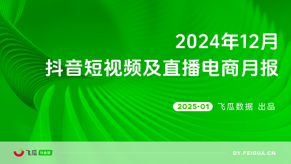 2024年12月抖音短视频及直播电商月报
