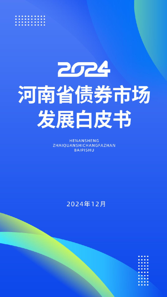 2024河南省债券市场发展白皮书