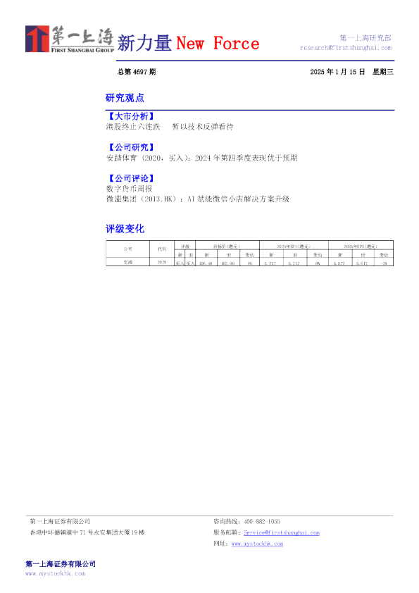 新力量New Force总第4697期