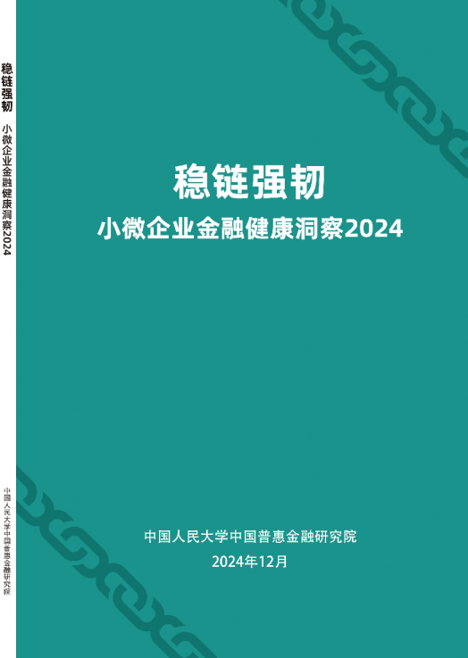 稳链强韧  小微企业金融健康洞察2024