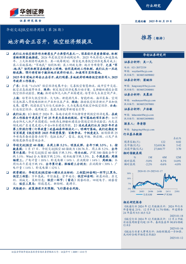 地方两会正召开，低空经济频提及