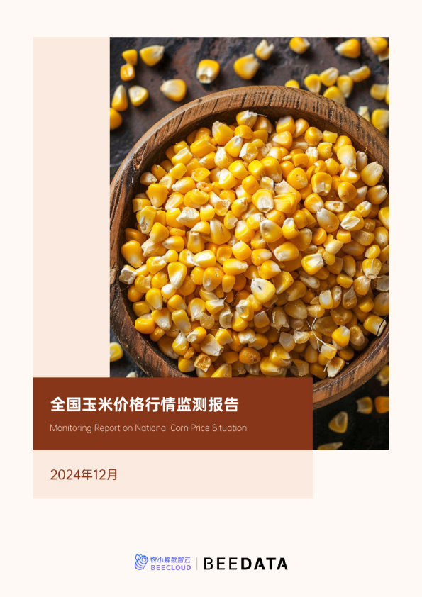 全国玉米价格行情监测月报（2024年12月）