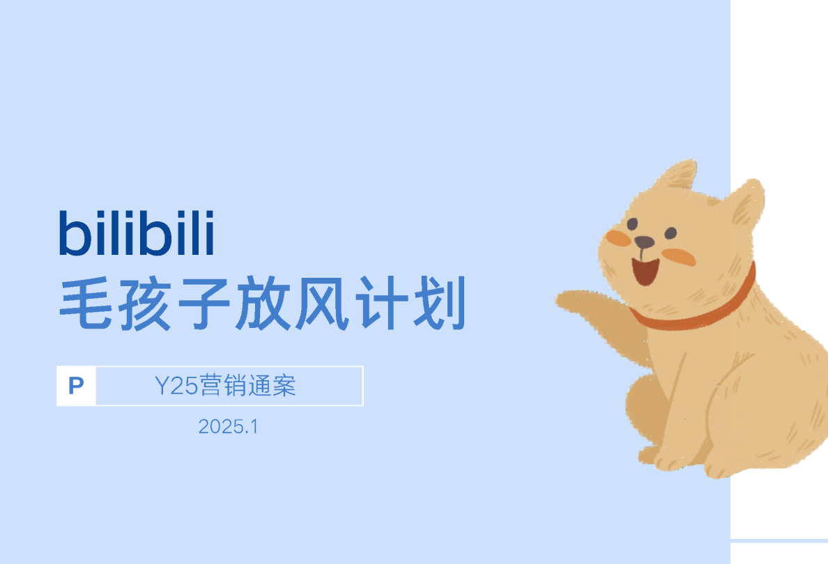 bilibili2025毛孩子放风计划-招商方案