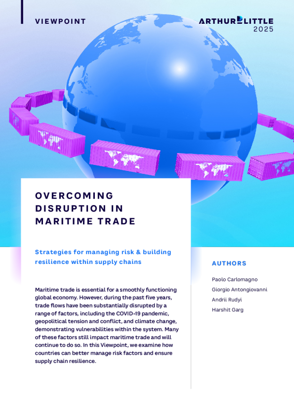 克服海上贸易中断