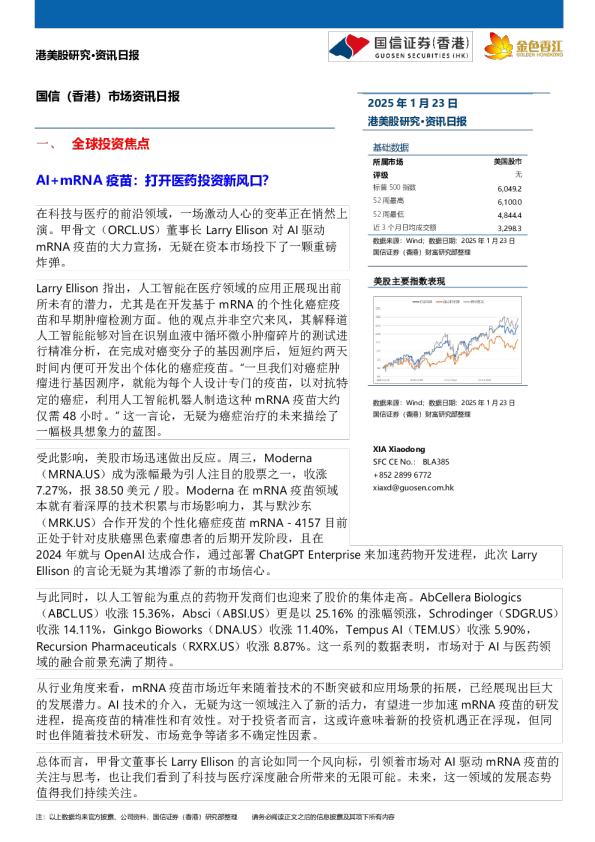 市场资讯日报