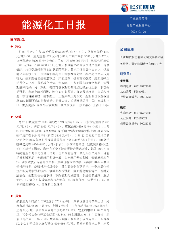 能源化工日报
