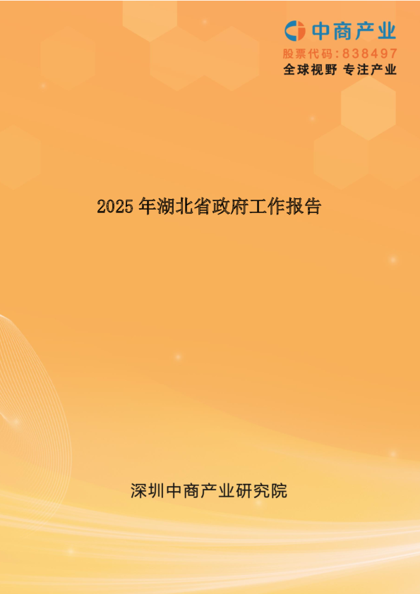 2025年湖北省政府工作报告（全文）
