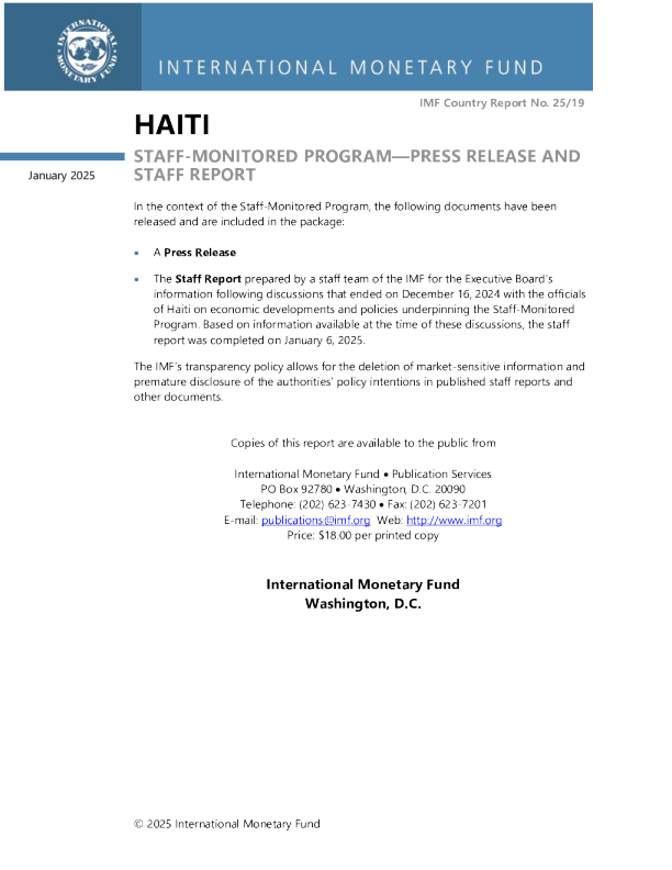 海地：员工监控计划-新闻稿和员工报告