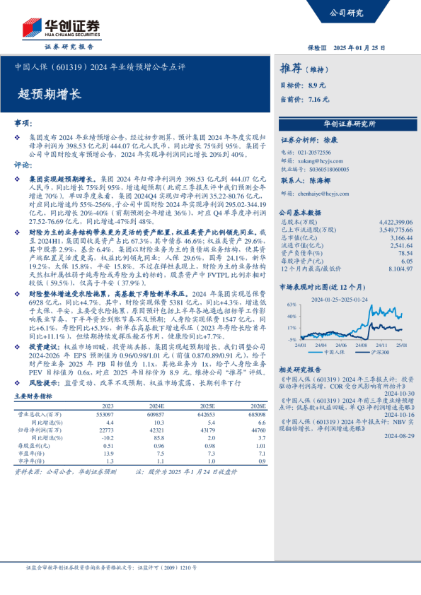 2024年业绩预增公告点评：超预期增长