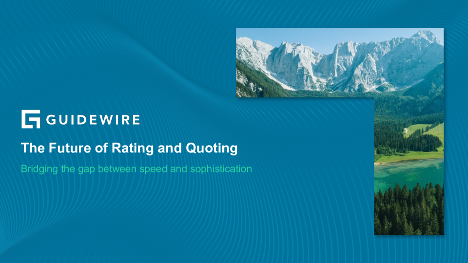 评级和报价的未来 ： 弥合速度和复杂性之间的差距