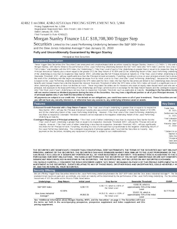 摩根士丹利美股招股说明书(2025-01-30版)