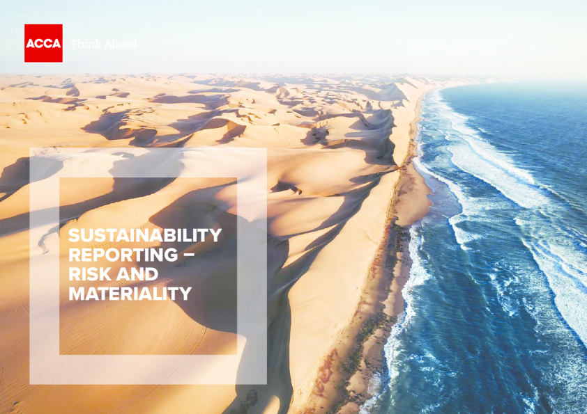 可持续性报告：风险和重要性