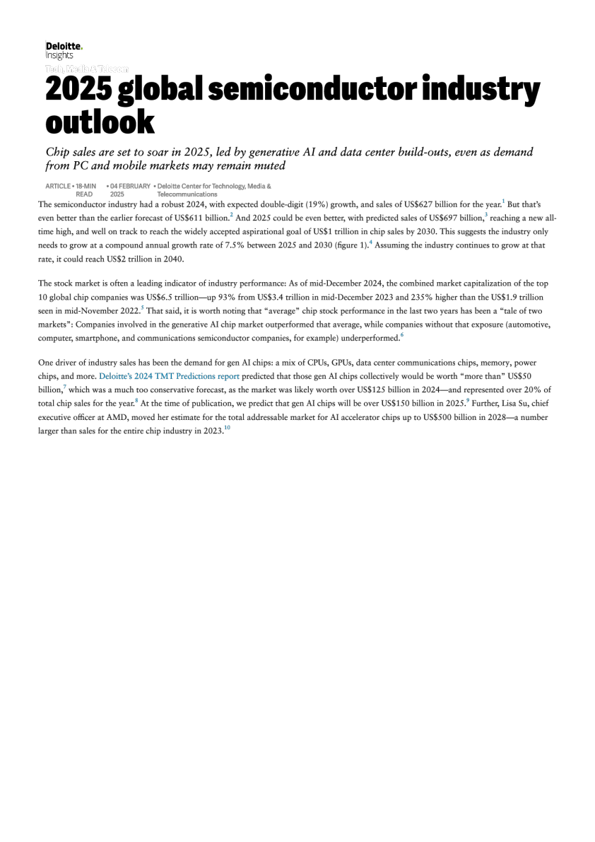 2025年全球半导体行业展望