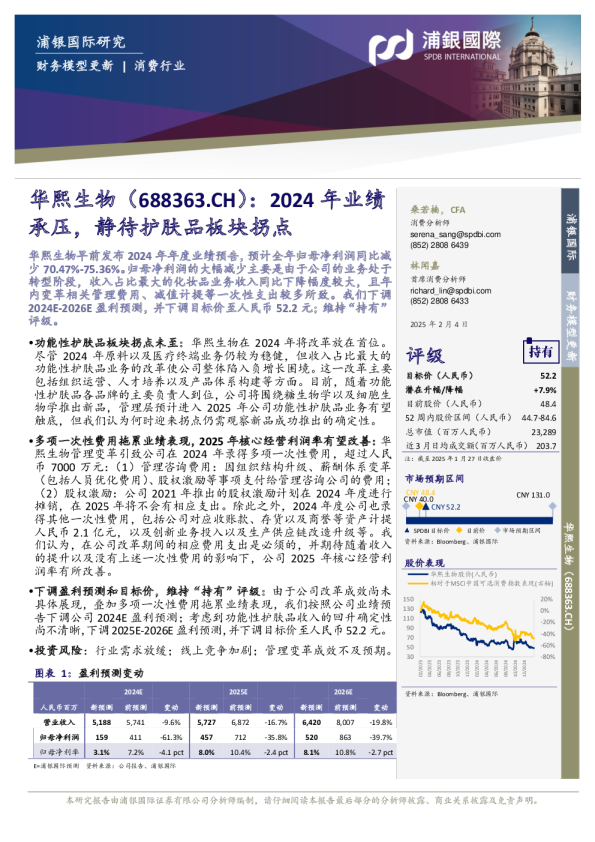 2024年业绩承压，静待护肤品板块拐点