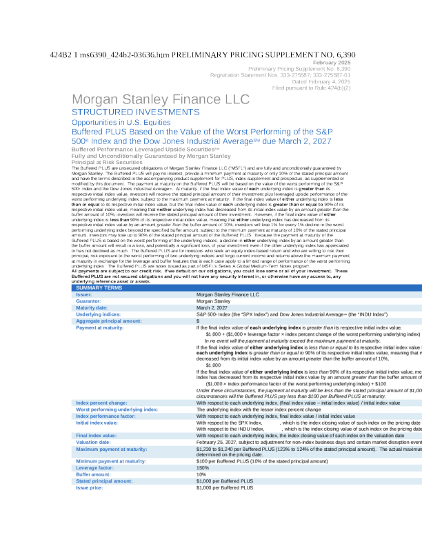 摩根士丹利美股招股说明书(2025-02-05版)