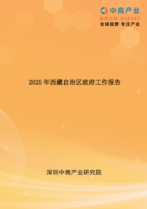 2025年西藏自治区政府工作报告（全文）