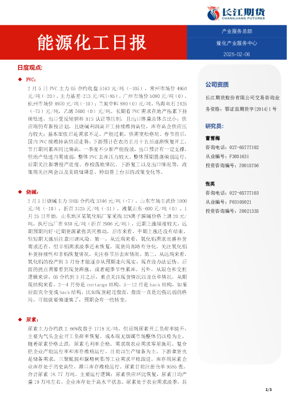 能源化工日报