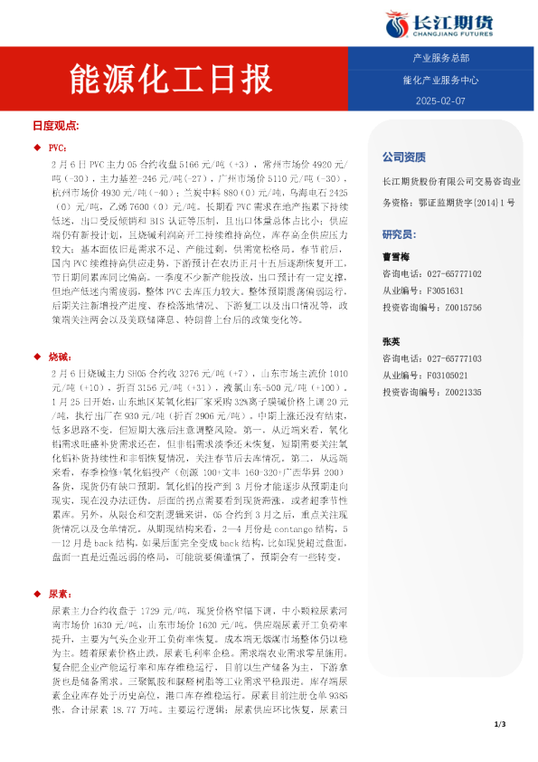 能源化工日报