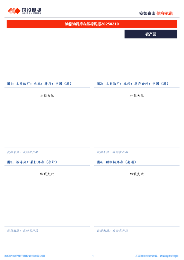 油脂油料库存压榨周报