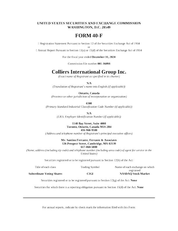 高力国际集团 2024年度报告