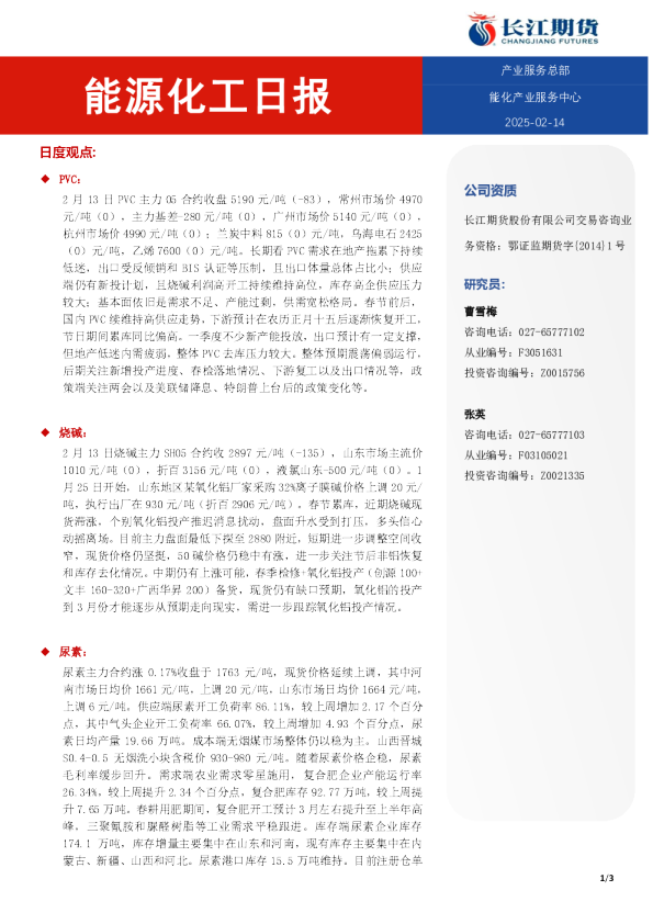 能源化工日报