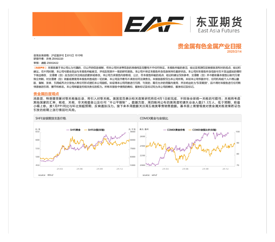 贵金属有色金属产业日报