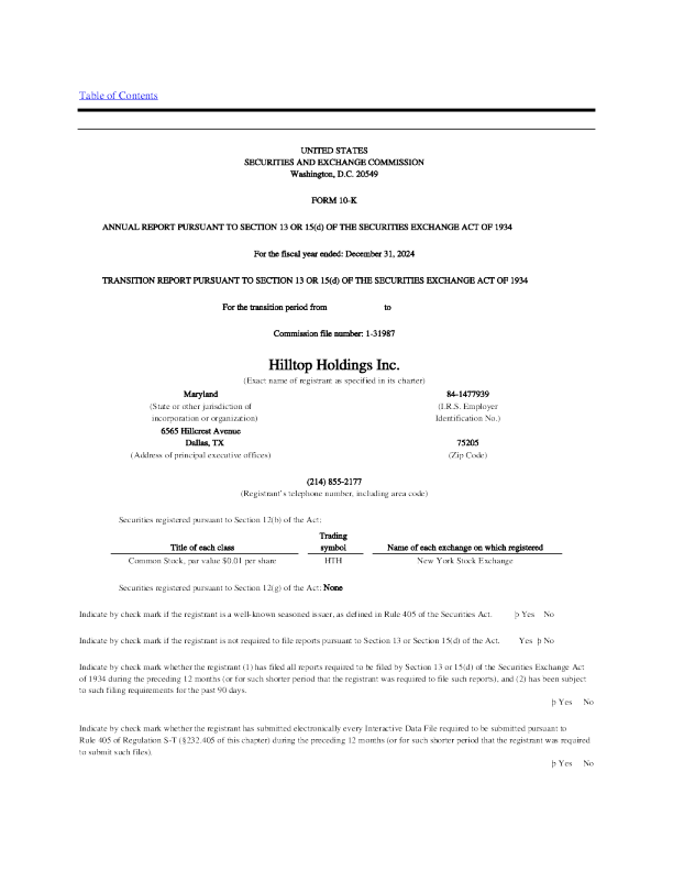 希尔托普控股 2024年度报告