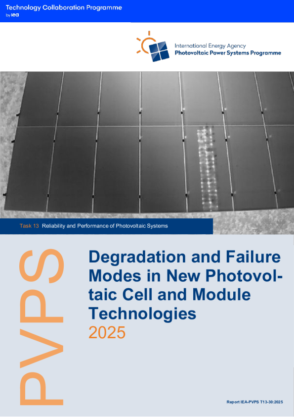 新型光伏电池和组件技术的退化和失效模式